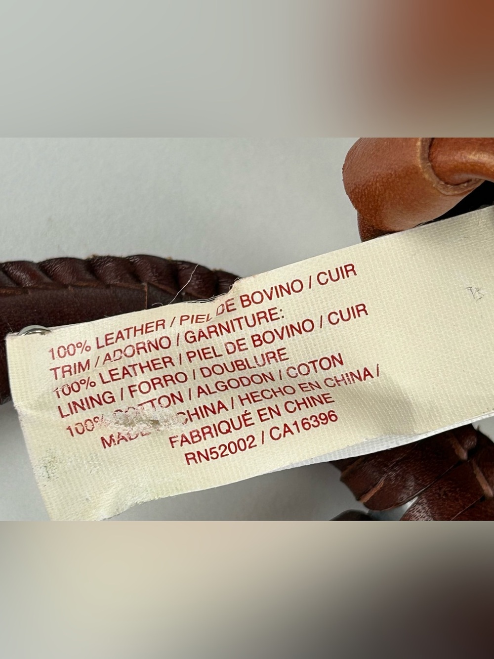 LUCKY BRAND VINTAGE STYLE PATCHWORK LEATHER WRISTLET - Picture 7 of 10